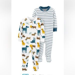 2 pack of carters sleepers. Baby size 6 months. EUC